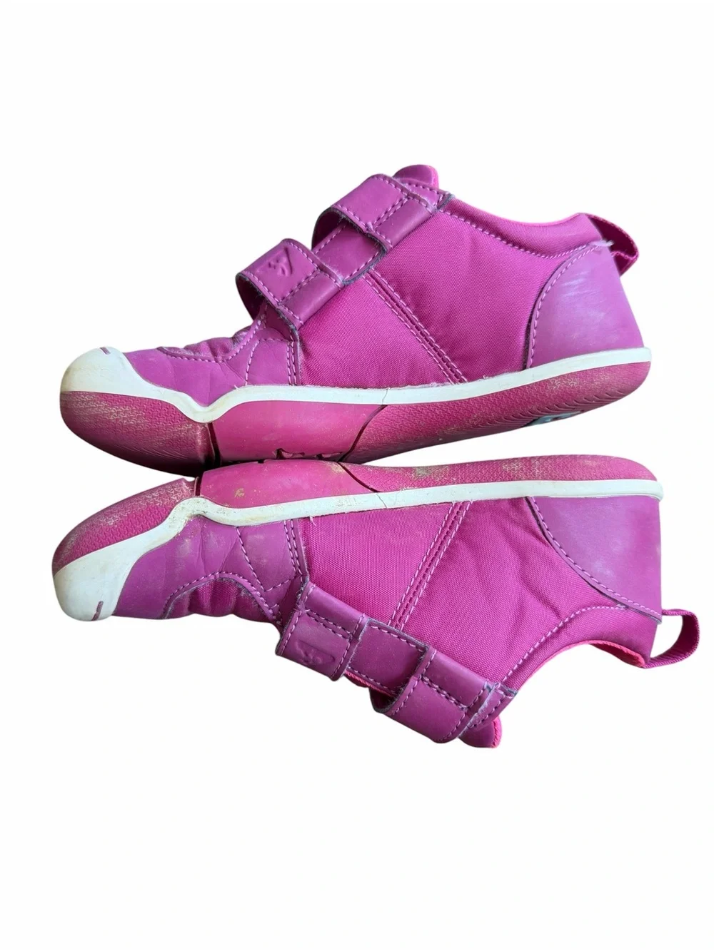 PLAE Lucien Magenta Pink Velcro Sneakers Sz 12